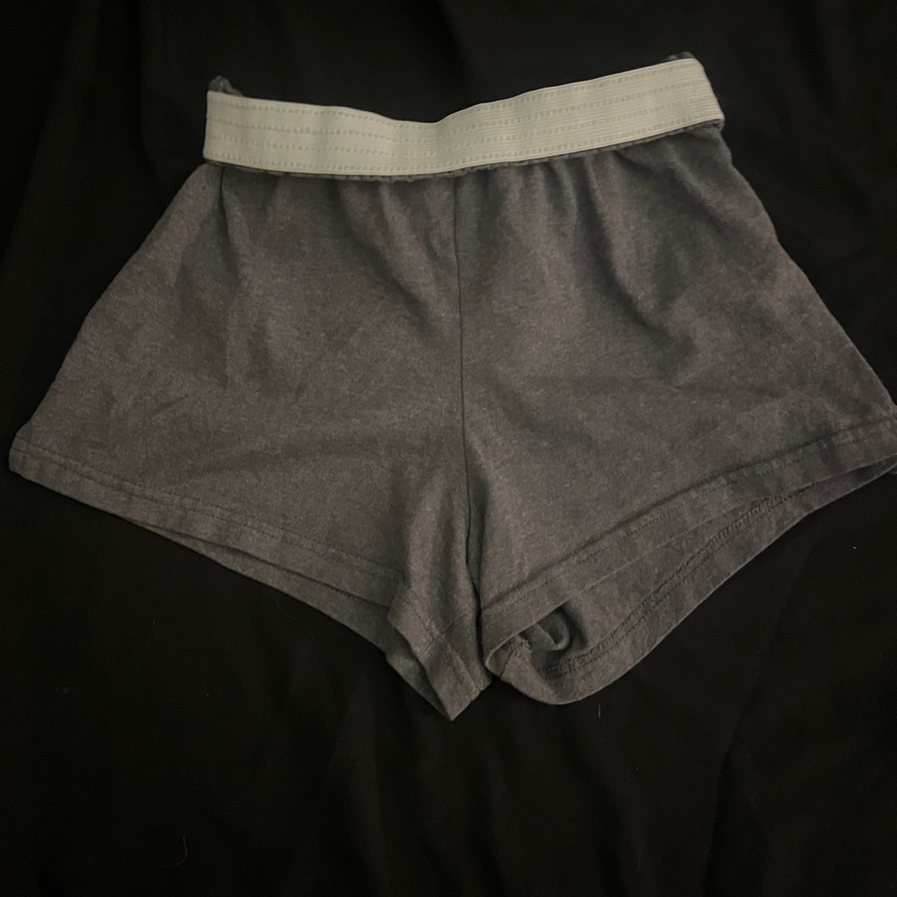 Gray High-Waisted Shorts
